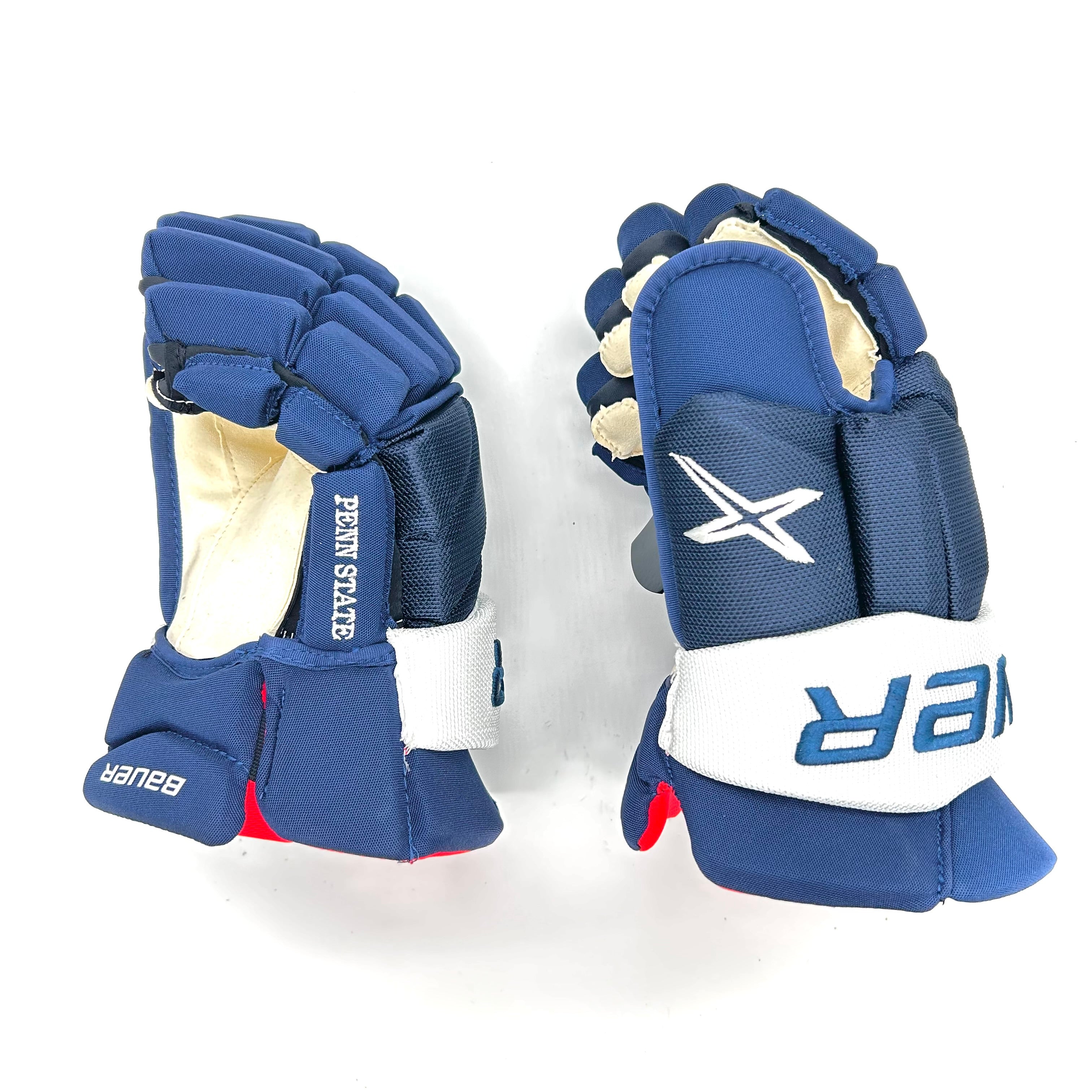 Bauer Vapor 2X Pro - Gants NCAA Pro Stock (bleu marine/blanc)